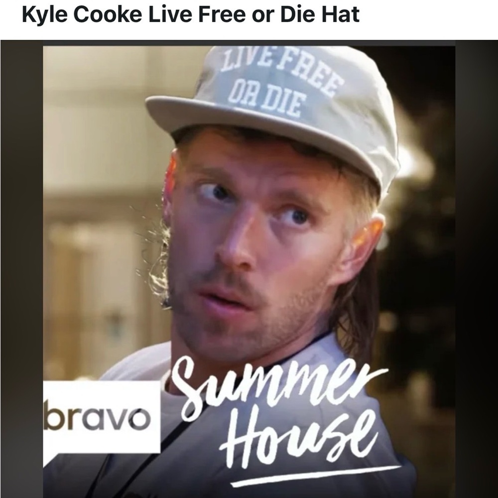 Summer Sessions surf summer house Kyle Cooke NH Live free or Die hat